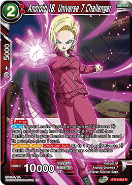 Android 18, Universe 7 Challenger (BT14-013) [Cross Spirits] Parallel Foil