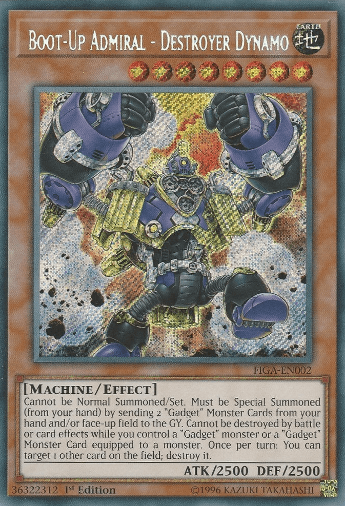 Boot-Up Admiral - Destroyer Dynamo [FIGA-EN002] Secret Rare - Josh's Cards
