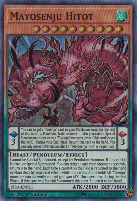 Mayosenju Hitot [RIRA-EN011] Super Rare - Josh's Cards