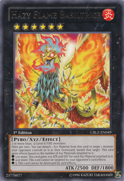 Hazy Flame Basiltrice [CBLZ-EN049] Rare - Josh's Cards