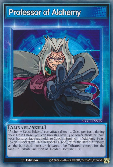 Professor of Alchemy (SGX3-ENS06) - Speed Duel GX: Duelists of Shadows 1st Edition