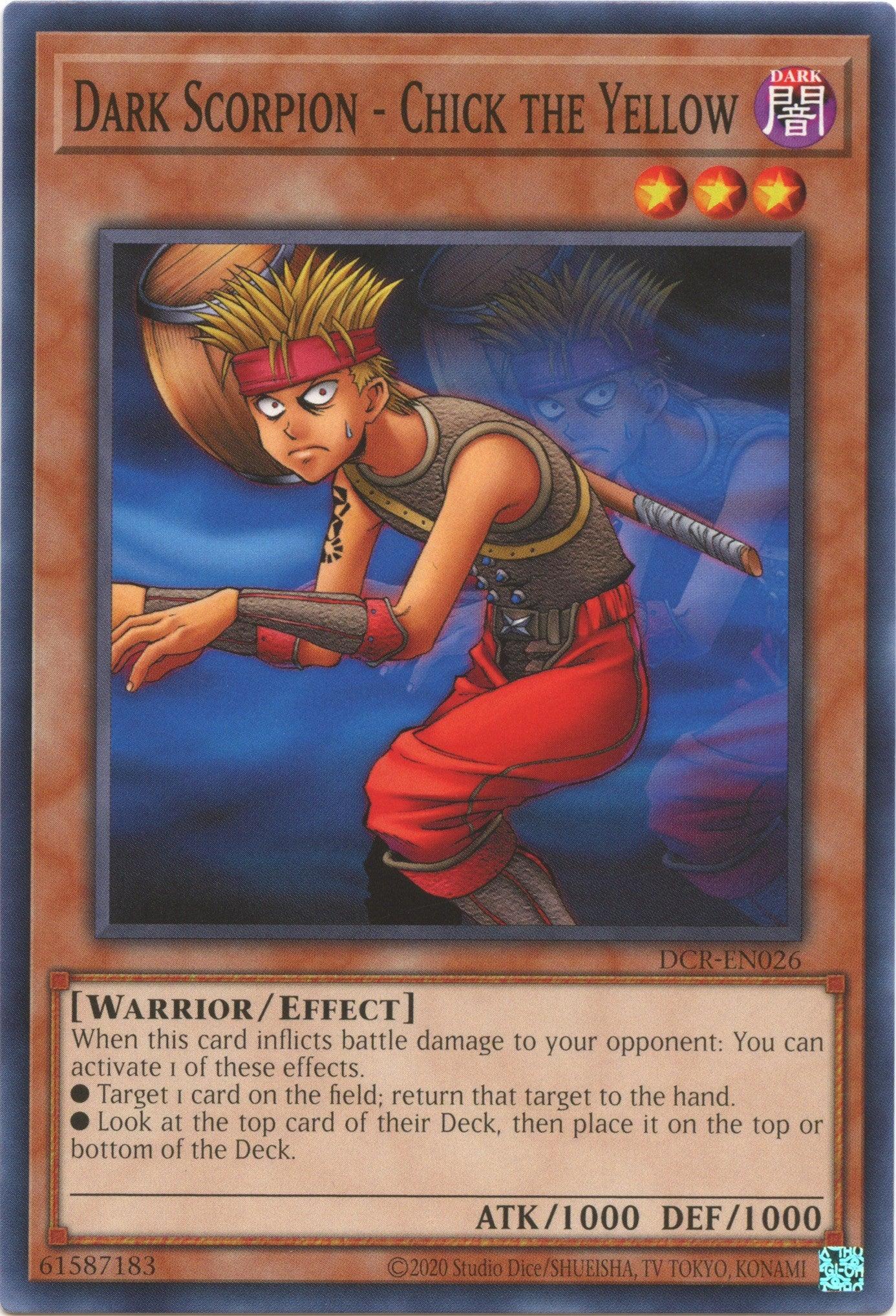 Dark Scorpion - Chick the Yellow (25th Anniversary) [DCR-EN026] Common - Josh's Cards