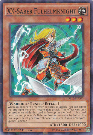 XX-Saber Fulhelmknight [SP15-EN005] Shatterfoil Rare - Josh's Cards