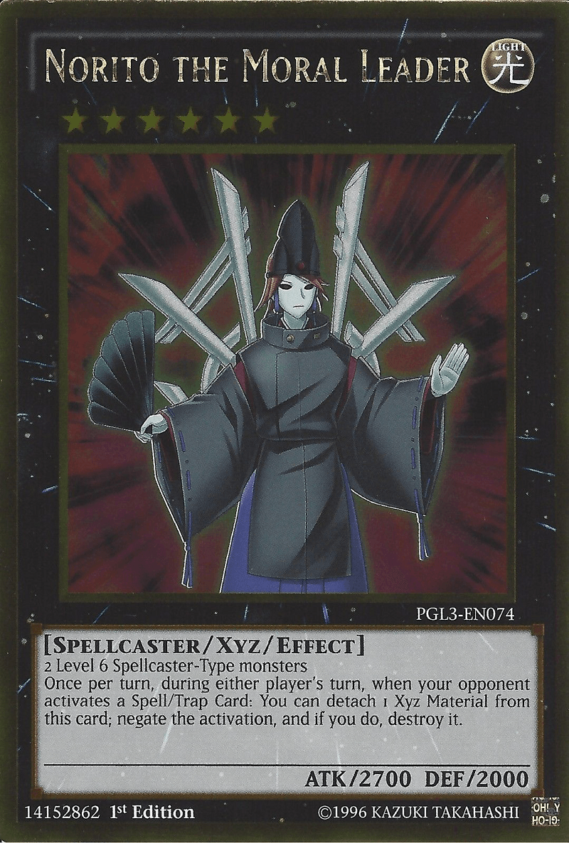 Norito the Moral Leader [PGL3-EN074] Gold Rare - Josh's Cards