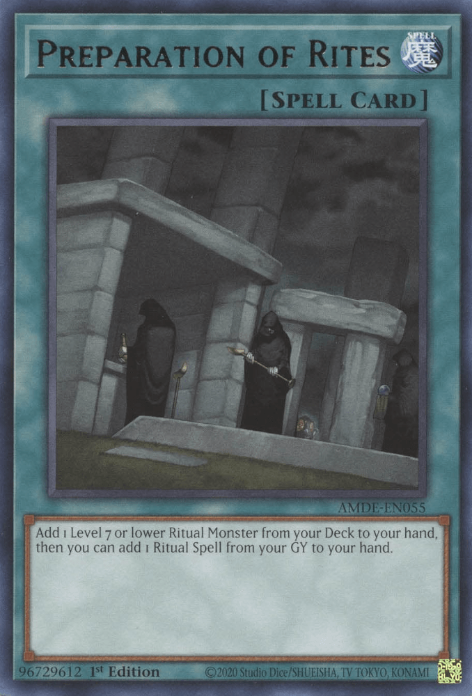 Preparation of Rites [AMDE-EN055] Rare - Josh's Cards