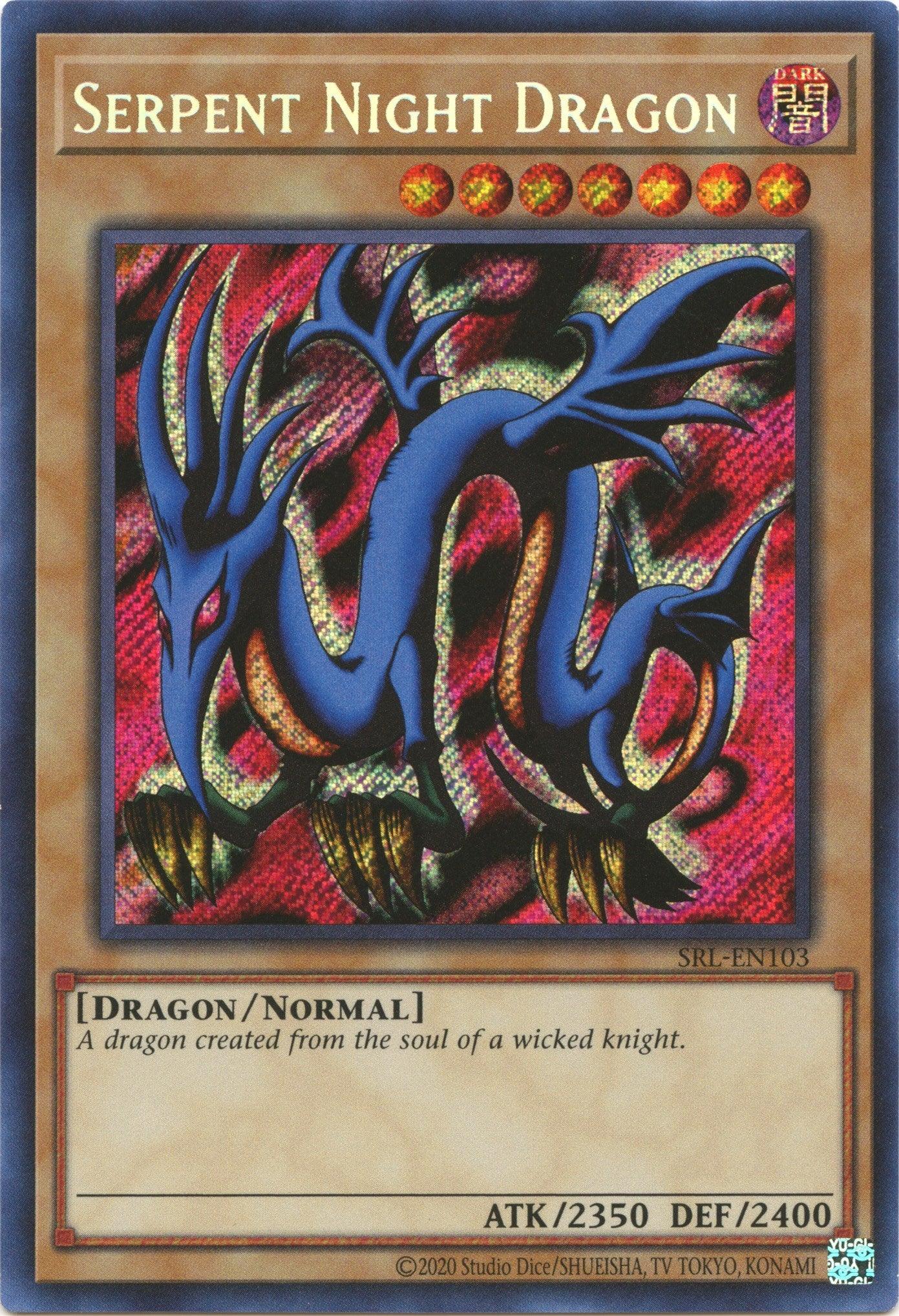 Serpent Night Dragon (25th Anniversary) [SRL-EN103] Secret Rare - Josh's Cards