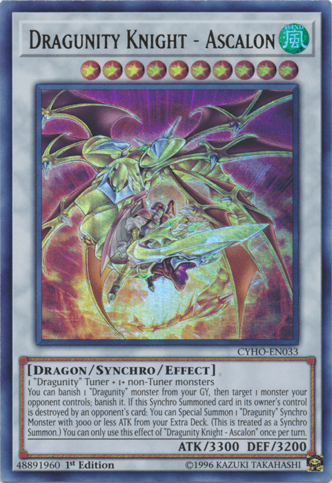 Dragunity Knight - Ascalon [CYHO-EN033] Ultra Rare - Josh's Cards