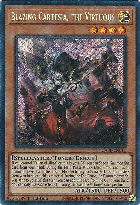 Blazing Cartesia, the Virtuous [DABL-EN011] Secret Rare - Josh's Cards