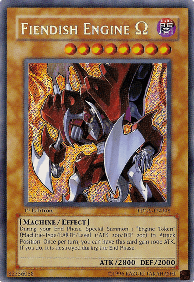 Fiendish Engine Omega [TDGS-EN095] Secret Rare - Josh's Cards