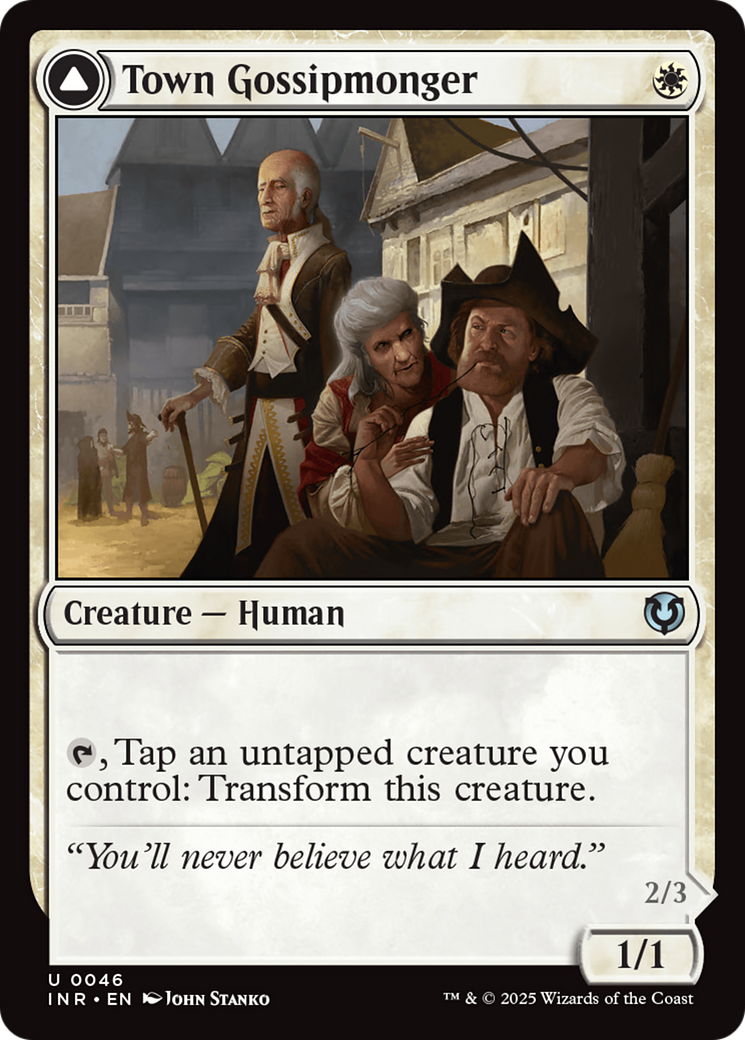 Town Gossipmonger // Incited Rabble (INR-046) - Innistrad Remastered Foil