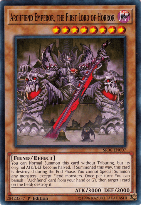 Archfiend Emperor, the First Lord of Horror [SR06-EN007] Common - Josh's Cards