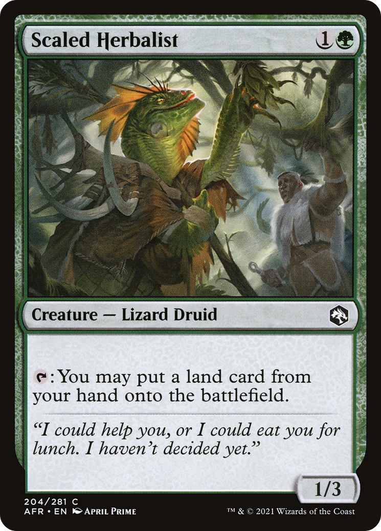 Scaled Herbalist (AFR-204) - Adventures in the Forgotten Realms
