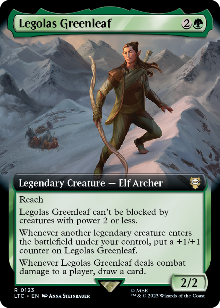 Legolas Greenleaf (LTC-123) - Tales of Middle-earth Commander: (Extended Art) Foil