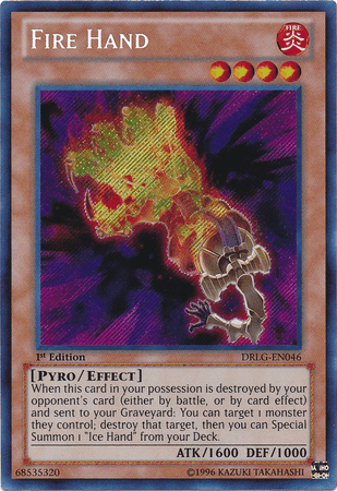 Fire Hand [DRLG-EN046] Secret Rare - Josh's Cards