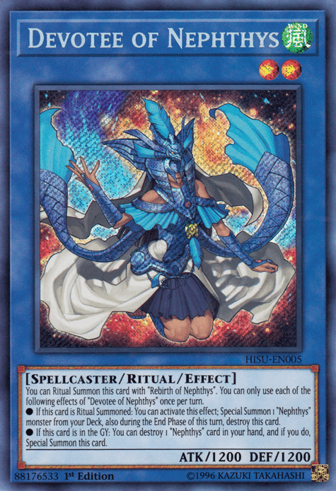 Devotee of Nephthys [HISU-EN005] Secret Rare - Josh's Cards