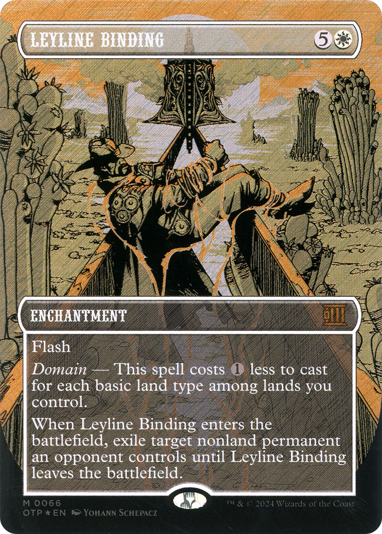Leyline Binding (OTP-066) - Breaking News: (Extended Art) (Borderless) Foil