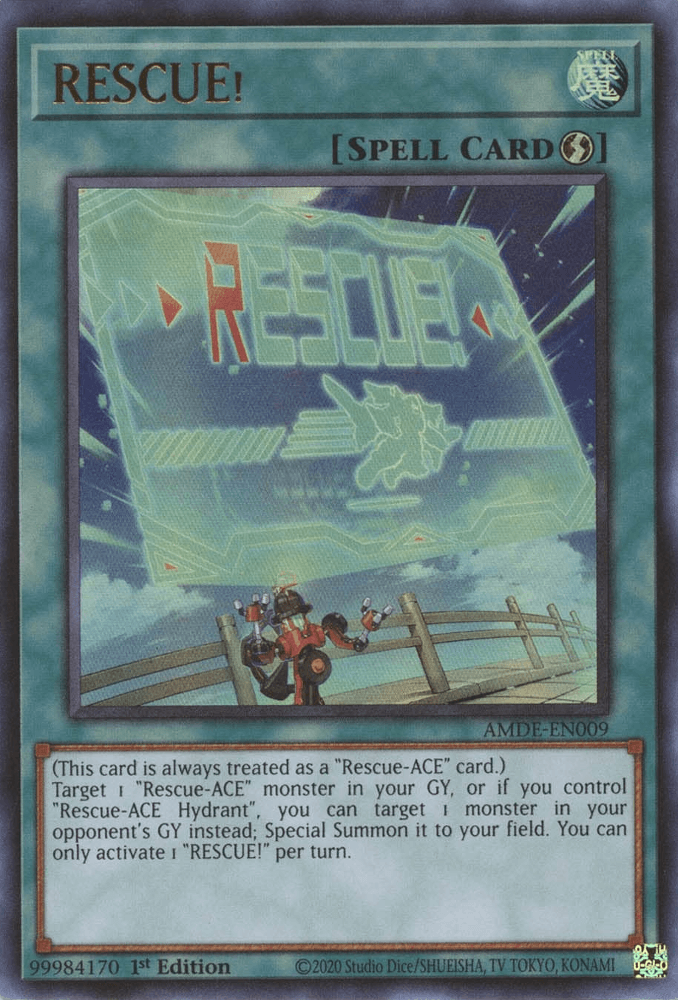RESCUE! [AMDE-EN009] Ultra Rare - Josh's Cards