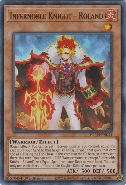 Infernoble Knight - Roland [TOCH-EN014] Ultra Rare - Josh's Cards