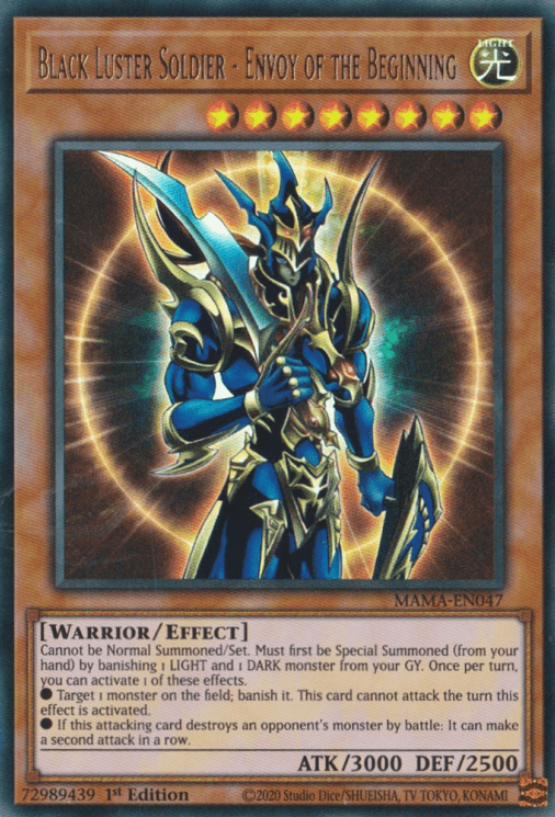 Black Luster Soldier - Envoy of the Beginning [MAMA-EN047] Ultra Rare - Josh's Cards