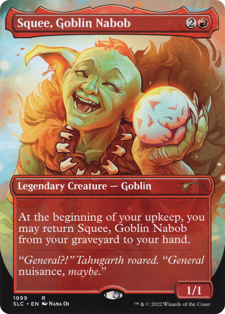 Squee, Goblin Nabob (SLC-1999) - Secret Lair 30th Anniversary Countdown Kit (Borderless) Foil