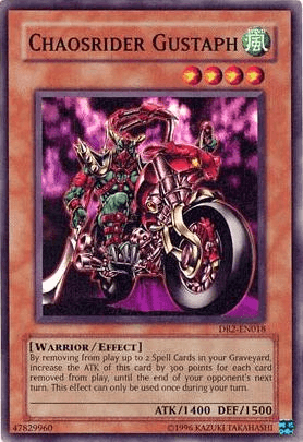 Chaosrider Gustaph [DR2-EN018] Super Rare - Josh's Cards