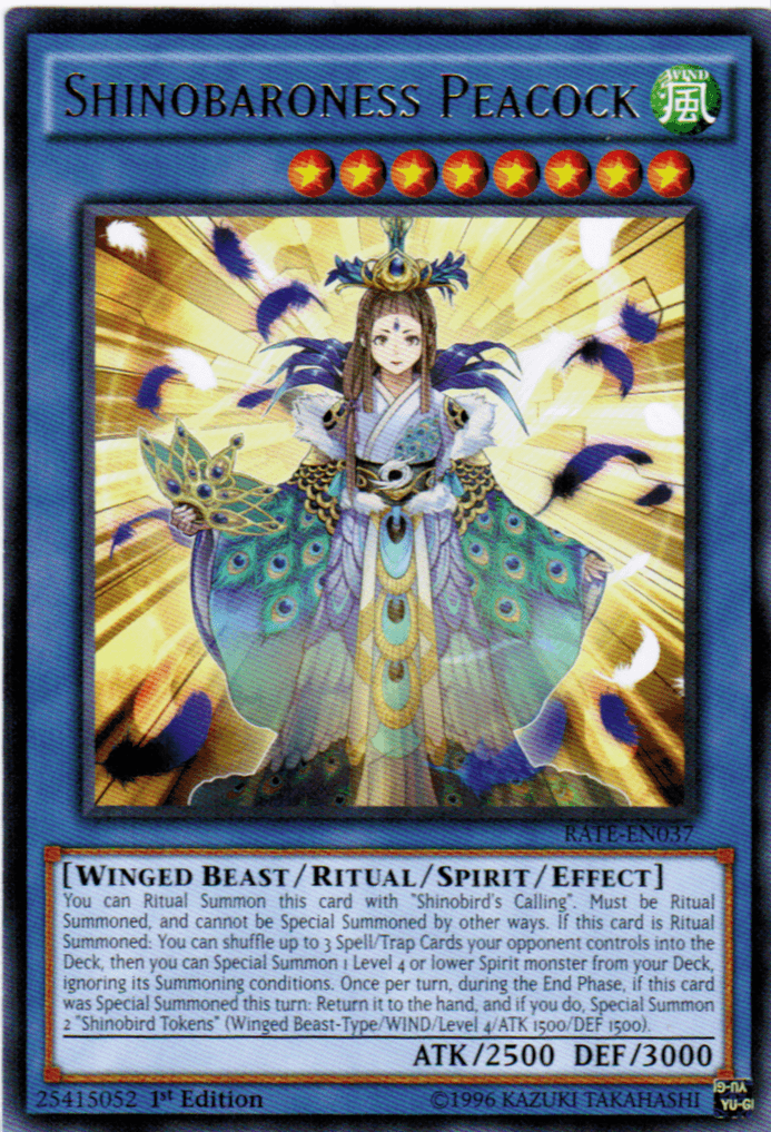 Shinobaroness Peacock [RATE-EN037] Rare - Josh's Cards