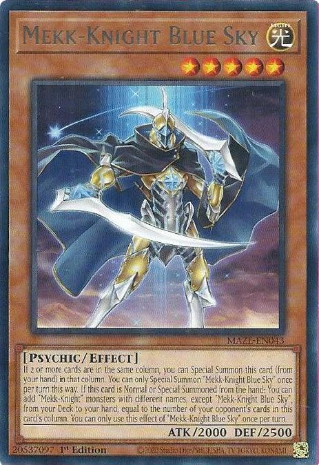 Mekk-Knight Blue Sky [MAZE-EN043] Rare - Josh's Cards