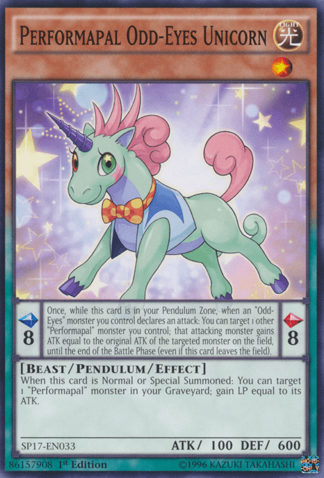 Performapal Odd-Eyes Unicorn [SP17-EN033] Common - Josh's Cards