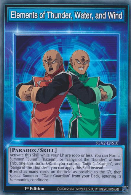 Elements of Thunder, Water, and Wind [SGX2-ENS10] Common - Josh's Cards