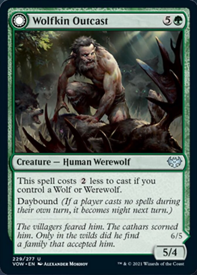 Wolfkin Outcast // Wedding Crasher (VOW-229) - Innistrad: Crimson Vow: (Double Faced Transform) Foil