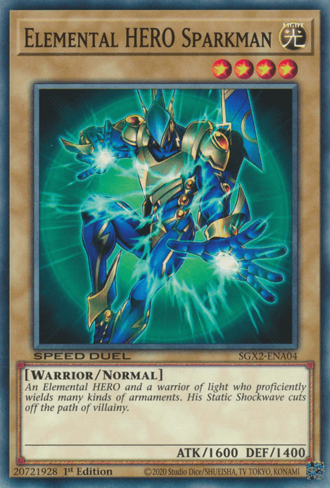 Elemental HERO Sparkman [SGX2-ENA04] Common - Josh's Cards