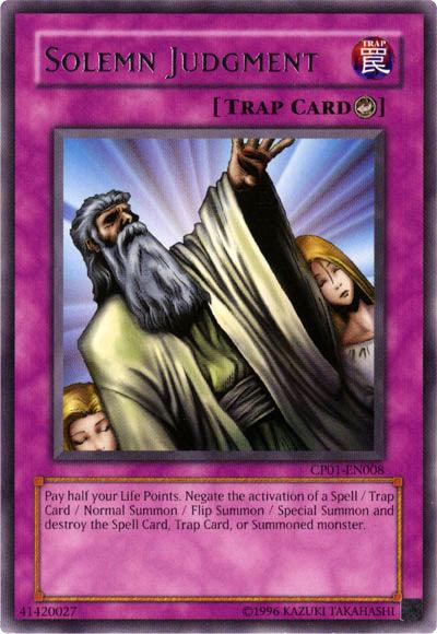 Solemn Judgment [CP01-EN008] Rare - Josh's Cards