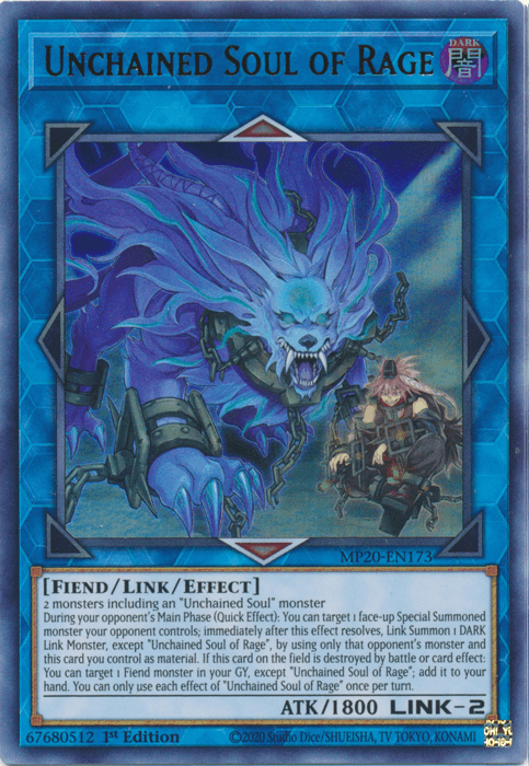 Unchained Soul of Rage [MP20-EN173] Ultra Rare - Josh's Cards
