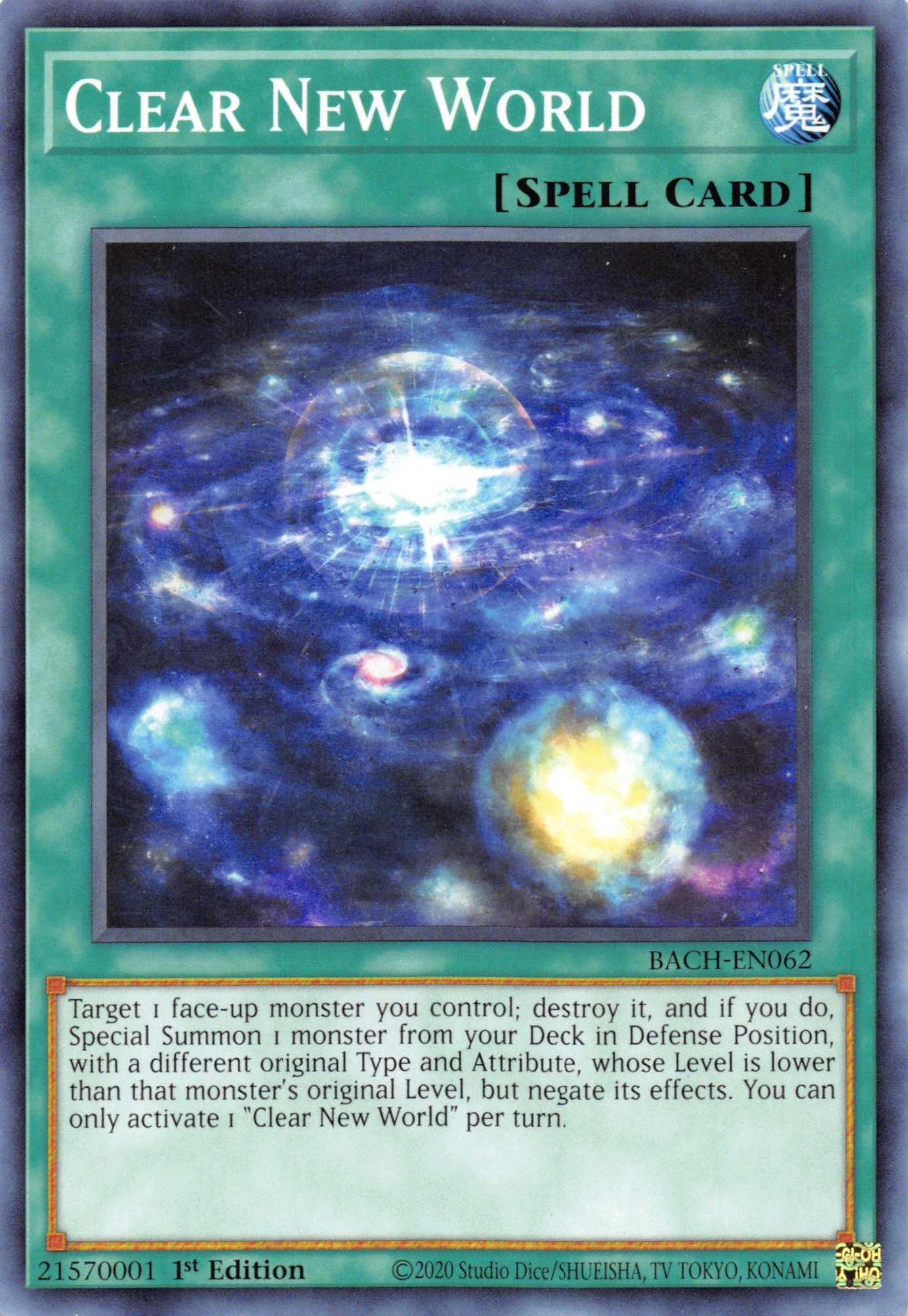 Clear New World [BACH-EN062] Common - Josh's Cards