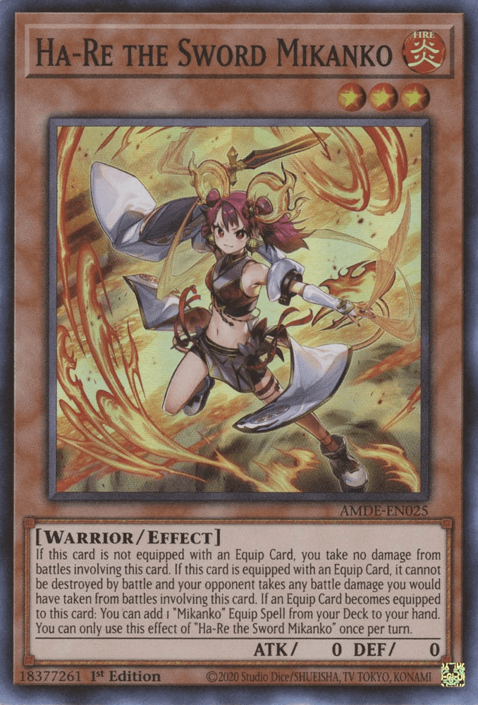 Ha-Re the Sword Mikanko [AMDE-EN025] Super Rare - Josh's Cards
