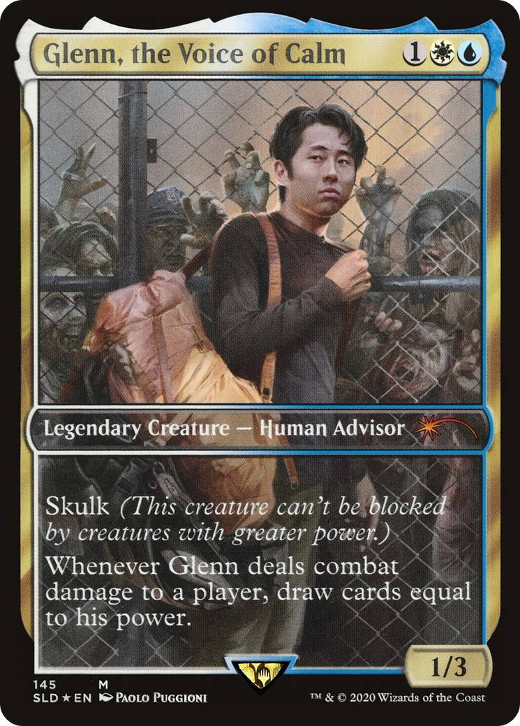 Gregor, Shrewd Magistrate (SLD-145) - Secret Lair Drop / Glenn, the Voice of Calm Foil