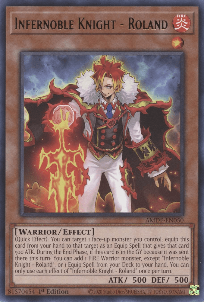 Infernoble Knight - Roland [AMDE-EN050] Rare - Josh's Cards