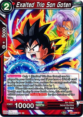 Exalted Trio Son Goten (BT7-009) [Assault of the Saiyans] Parallel Foil
