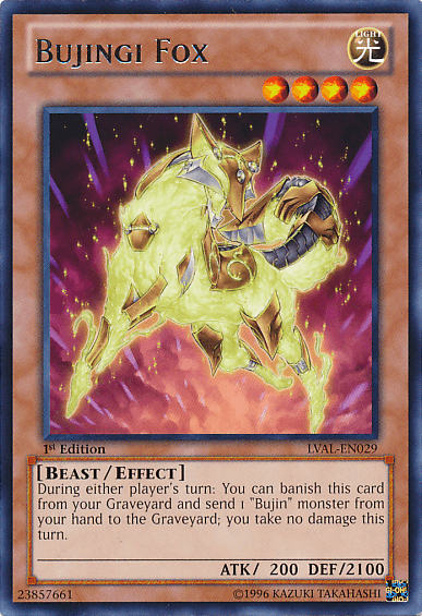 Bujingi Fox [LVAL-EN029] Rare - Josh's Cards