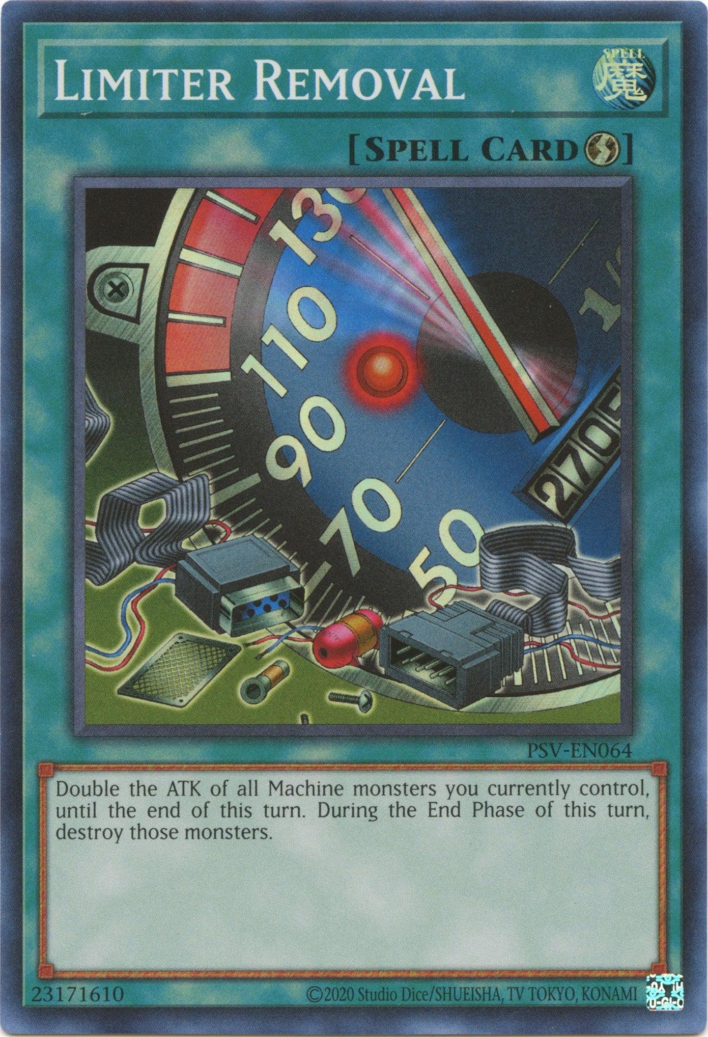 Limiter Removal (25th Anniversary) [PSV-EN064] Super Rare - Josh's Cards