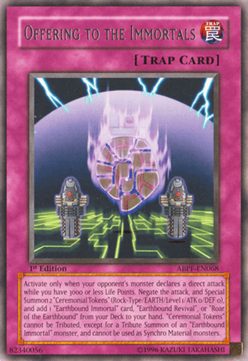 Offering to the Immortals [ABPF-EN068] Rare - Josh's Cards