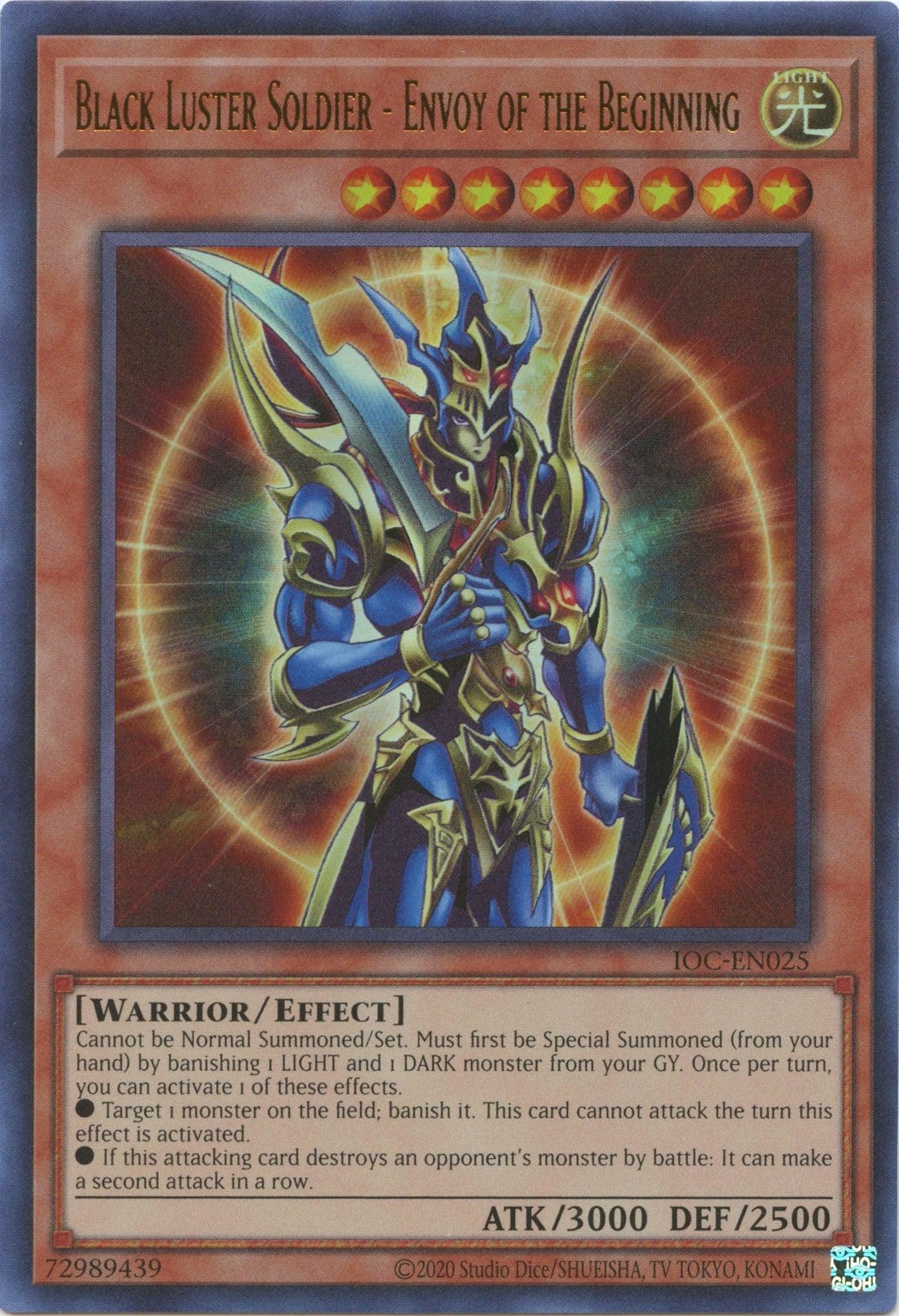 Black Luster Soldier - Envoy of the Beginning (25th Anniversary) [IOC-EN025] Ultra Rare - Josh's Cards