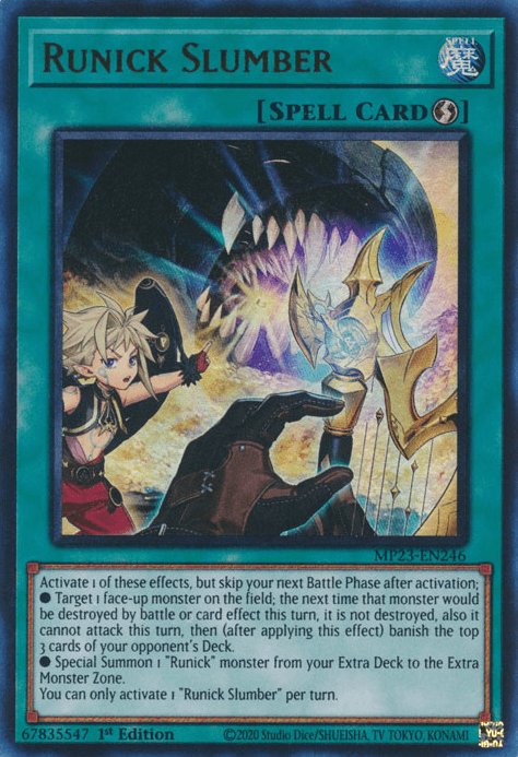Runick Slumber [MP23-EN246] Ultra Rare - Josh's Cards