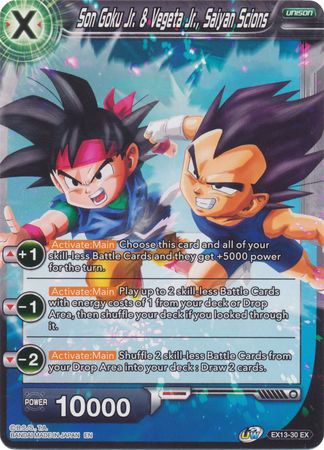Son Goku Jr. & Vegeta Jr., Saiyan Scions (EX13-30) [Special Anniversary Set 2020] Parallel Foil