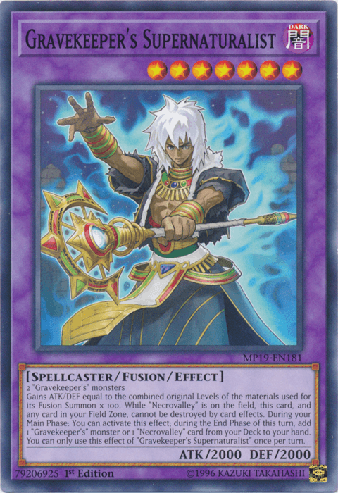 Gravekeeper's Supernaturalist [MP19-EN181] Common - Josh's Cards