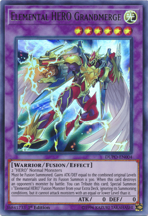 Elemental Hero Grandmerge [DUPO-EN004] Ultra Rare - Josh's Cards