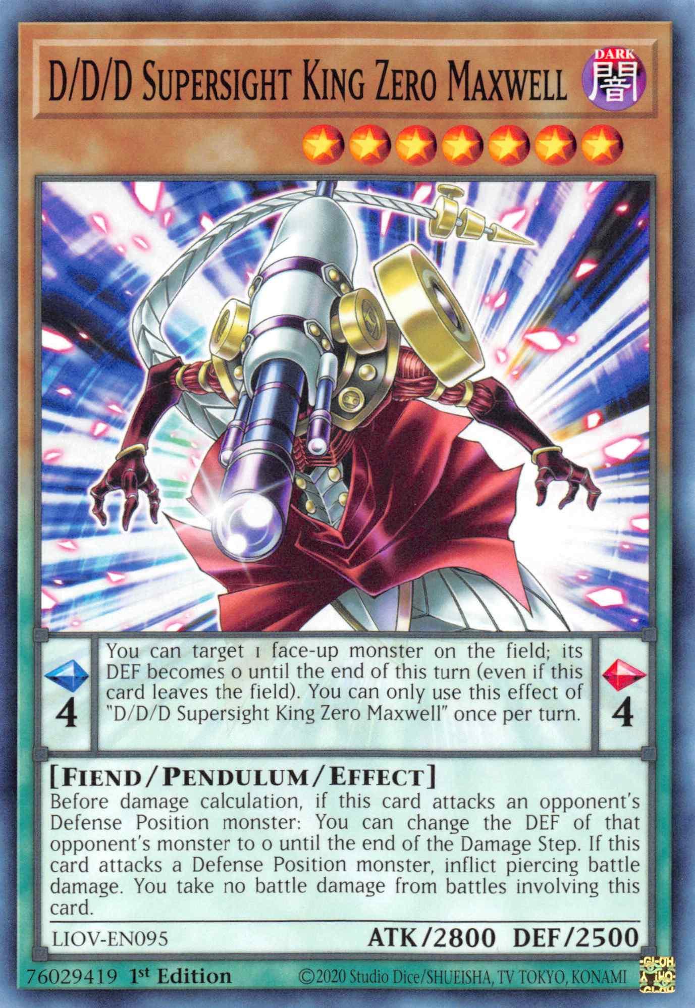 D/D/D Supersight King Zero Maxwell [LIOV-EN095] Common - Josh's Cards