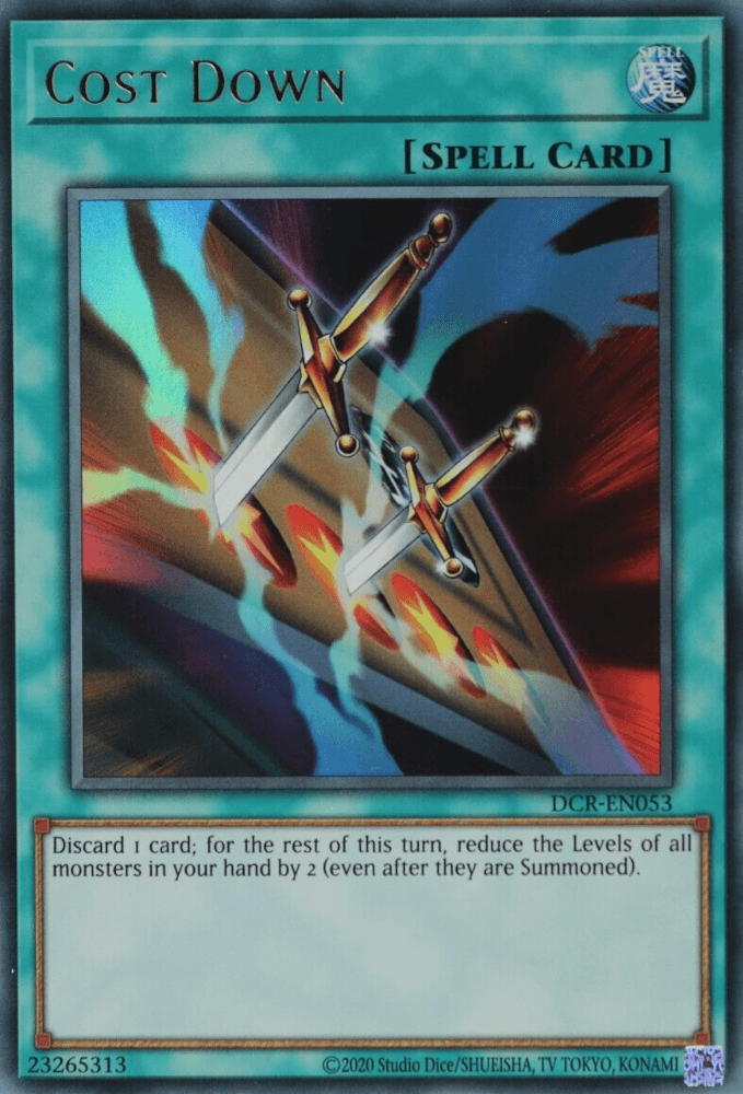 Cost Down (25th Anniversary) [DCR-EN053] Ultra Rare - Josh's Cards