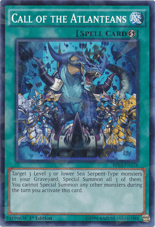 Call of the Atlanteans [BP03-EN178] Shatterfoil Rare - Josh's Cards