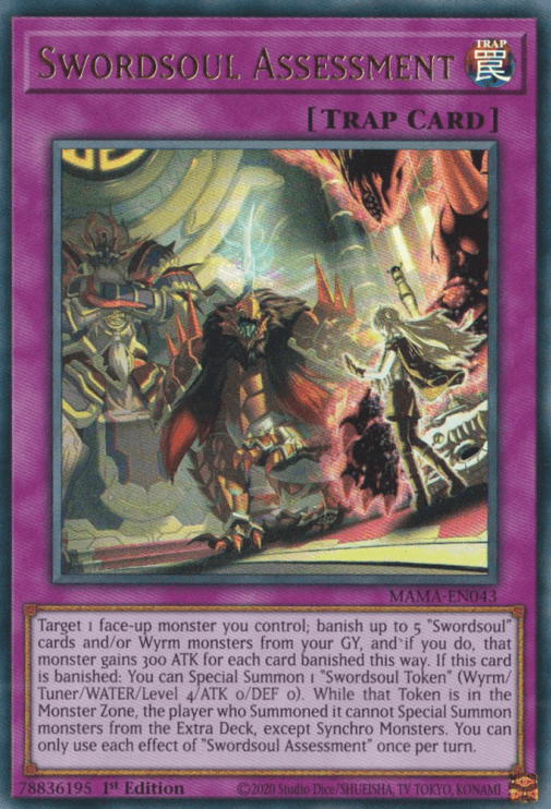 Swordsoul Assessment [MAMA-EN043] Ultra Rare - Josh's Cards